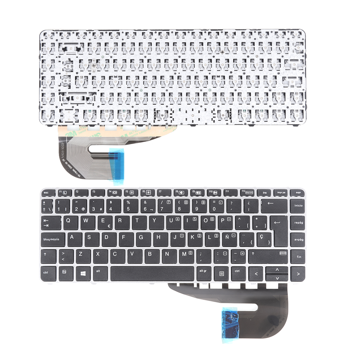 Picture of New Replacement Laptop Keyboard For HP EliteBook 840 G3 Sliver FRAME BLACK(without foil without backlit without point win8) SP Layout